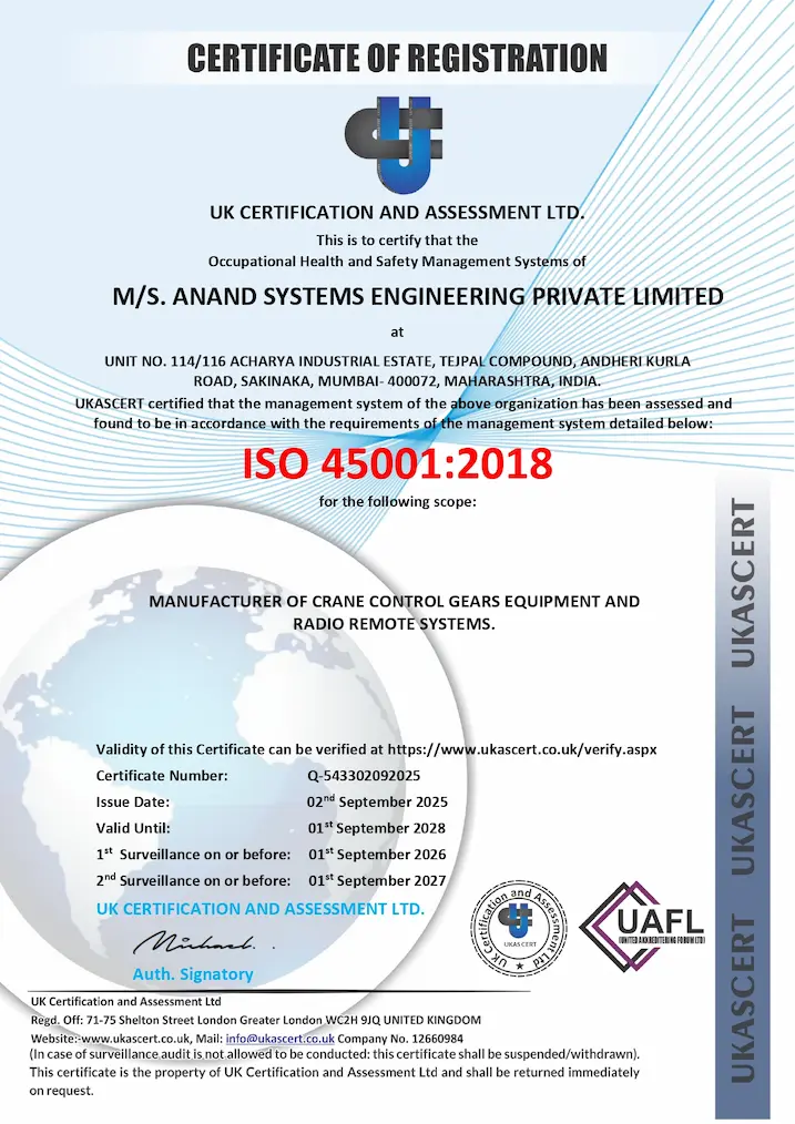 ISO 45001:2018 Certification