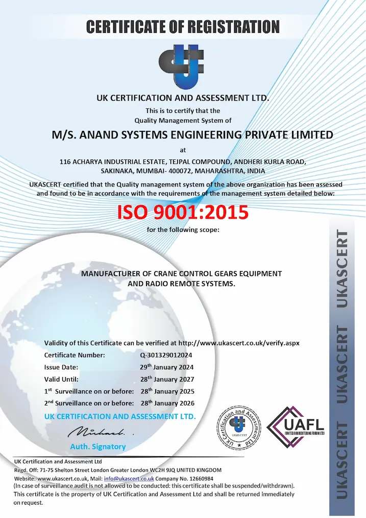 ISO 9001:2015 Certification