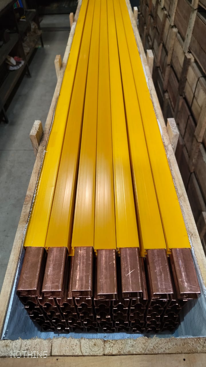 DSL Busbar CU Yellow with Sleeve