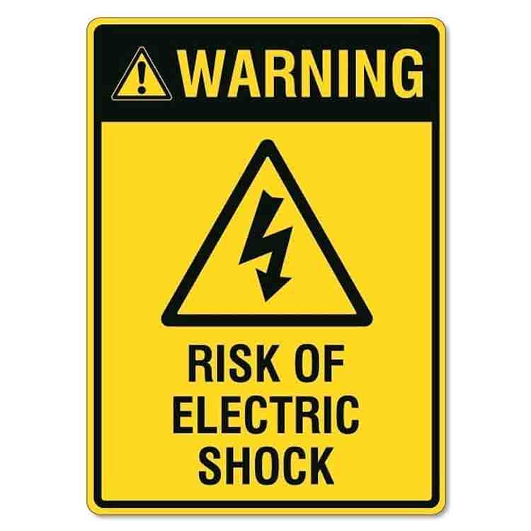 Warning symbol - Risk of electric shock