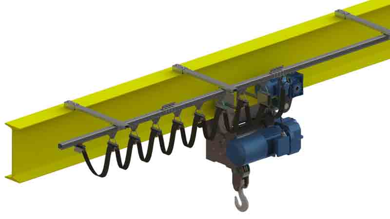 C Rail Festooning System for EOT Cranes