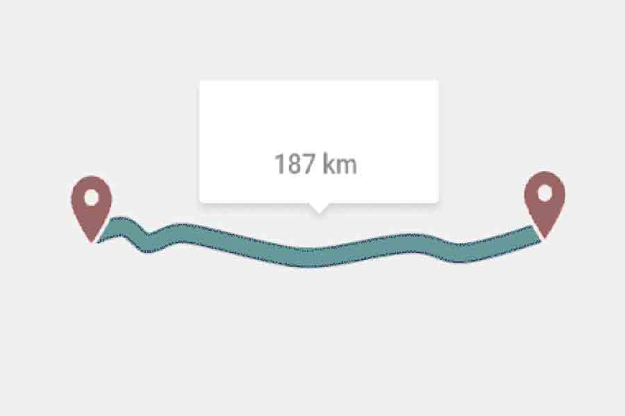Total Crane travel in Kilo Meters