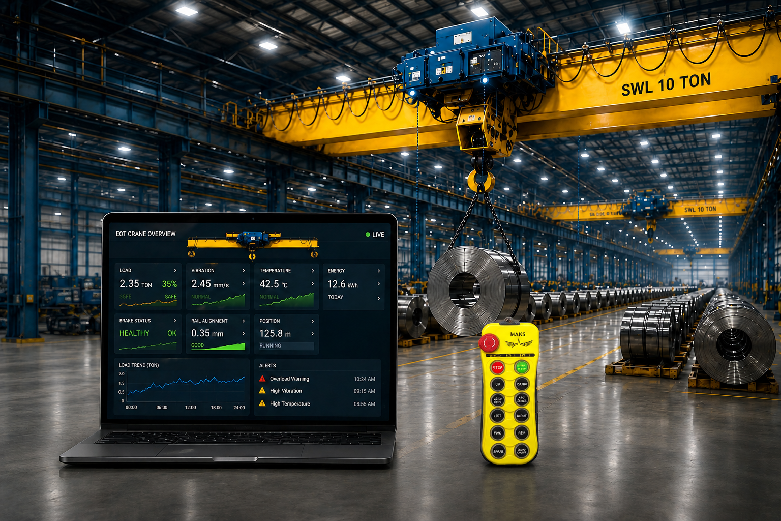 IoT for EOT Cranes Dashboard