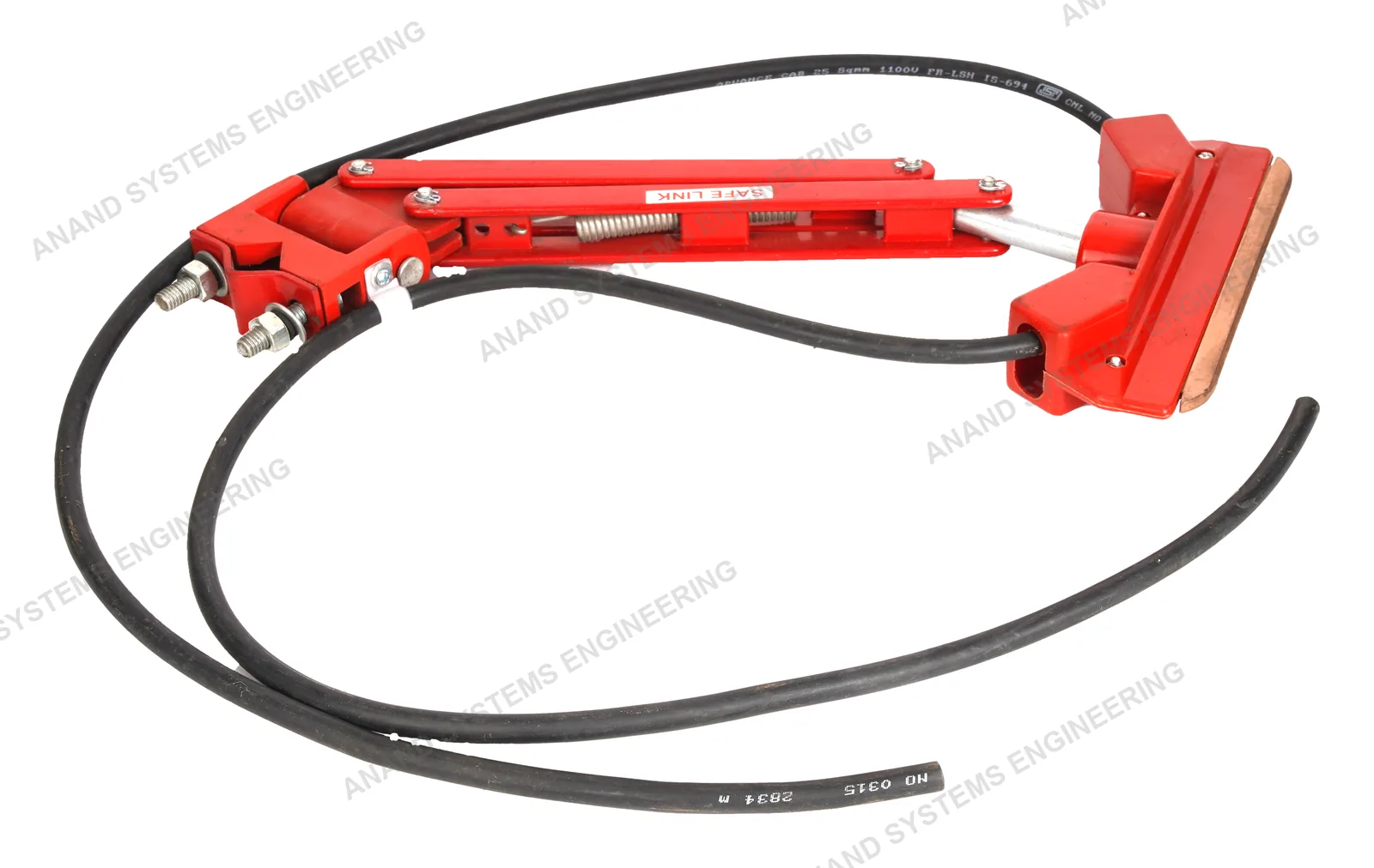 Anand DSL busbar current collector with collector shoe and cable