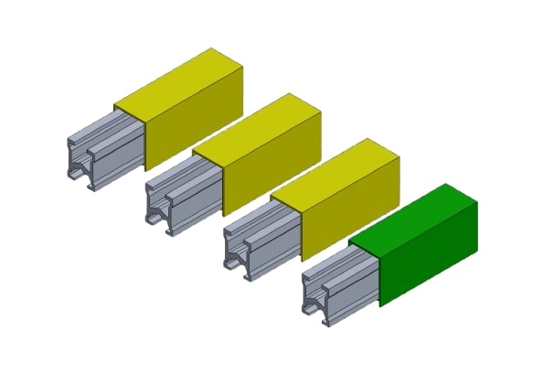 Heavy busbar for heavy cranes