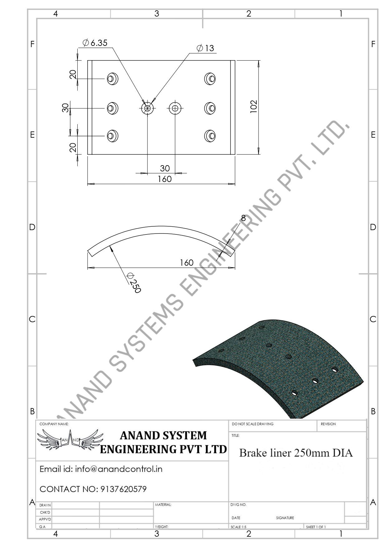 Thruster Brake Shoes