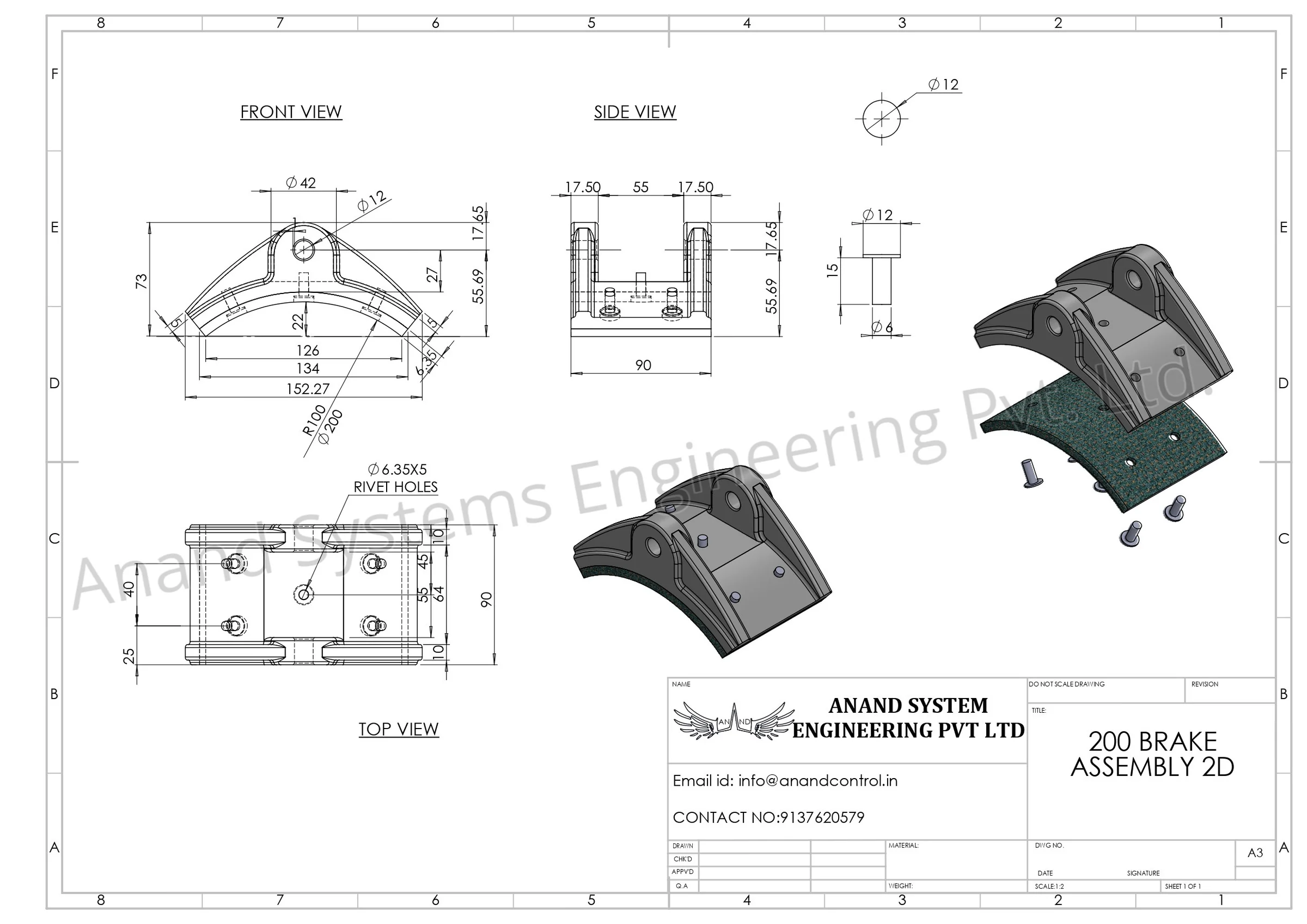 Accesories of pin joint busbar