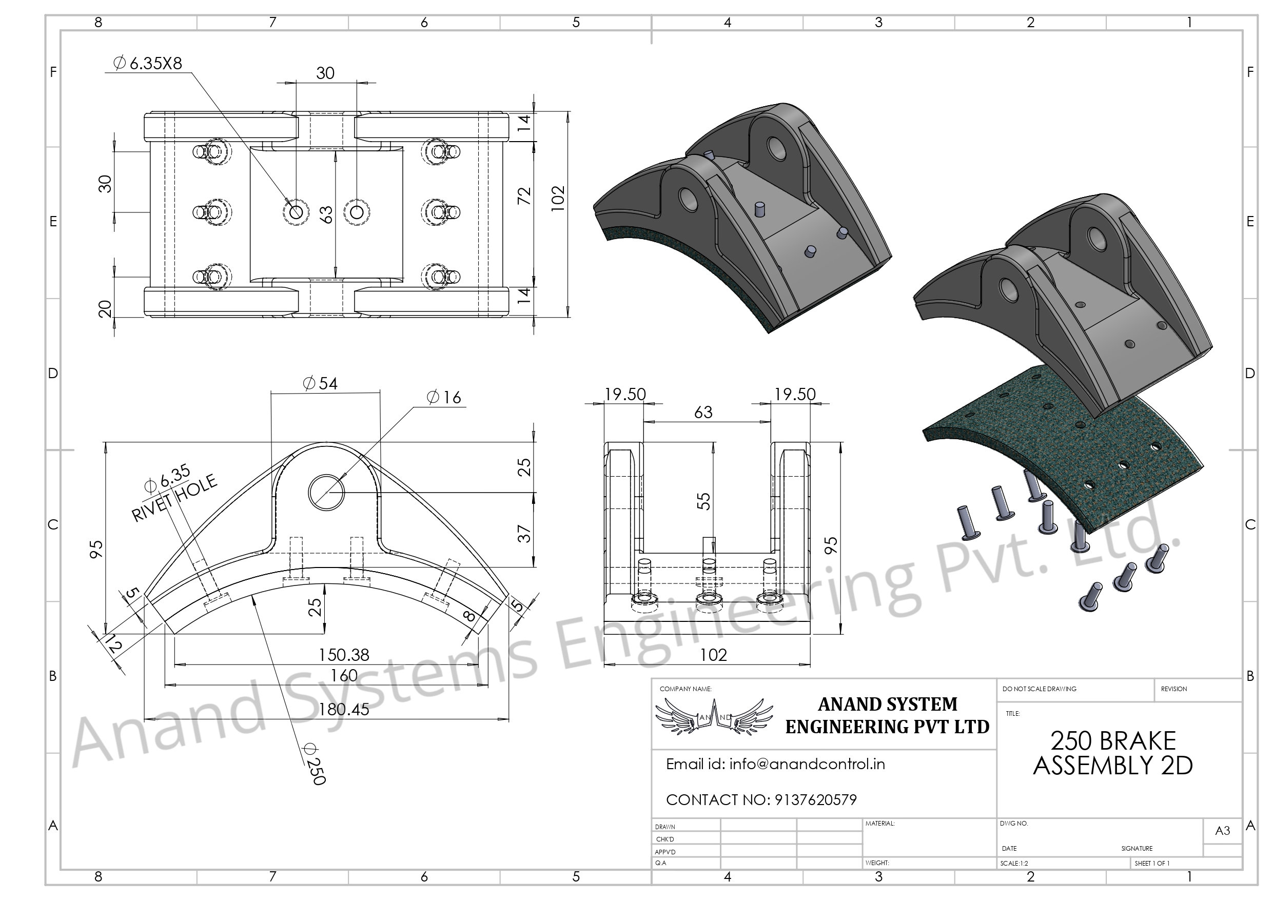 Thruster Brake Shoes