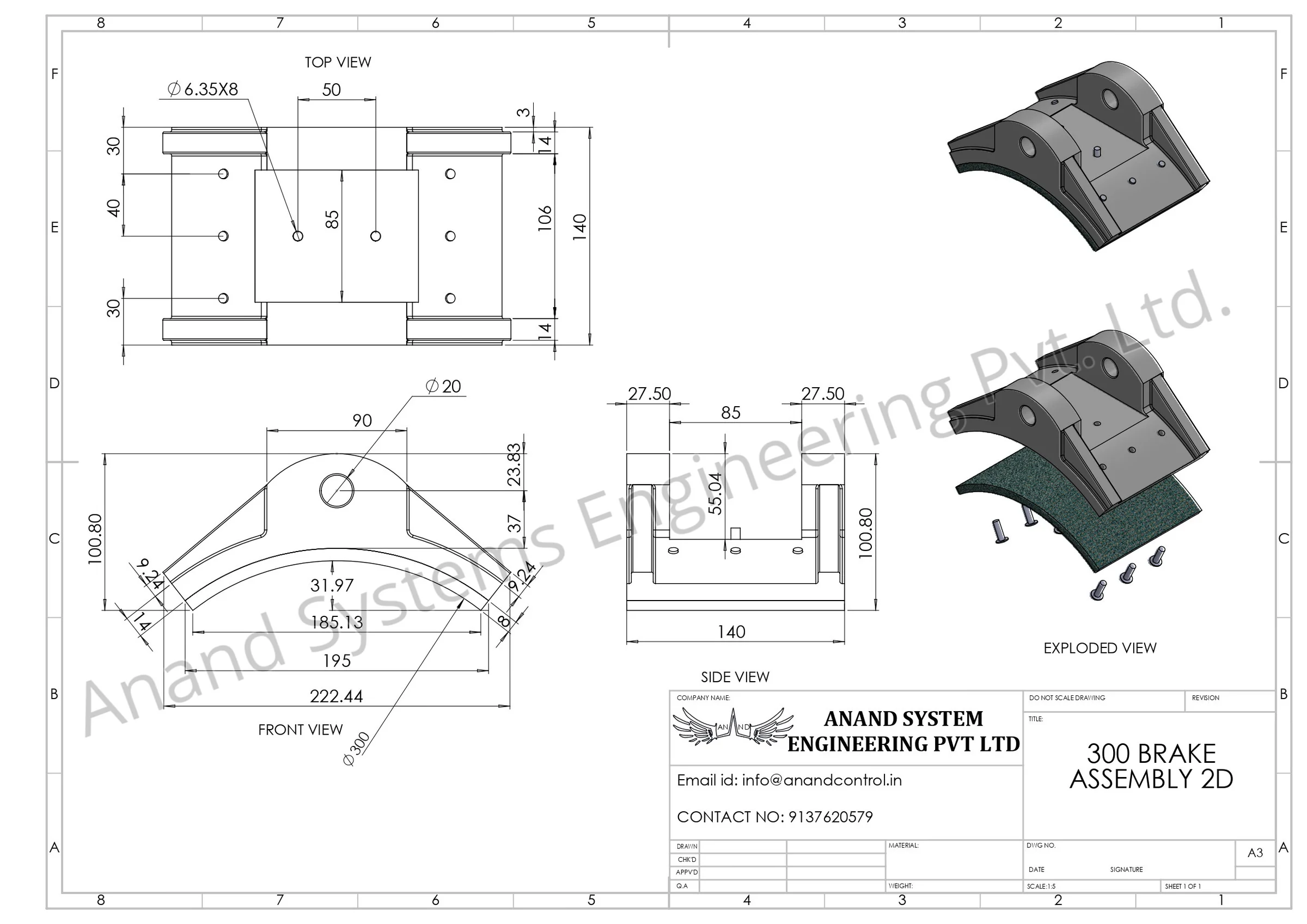 Accesories of pin joint busbar