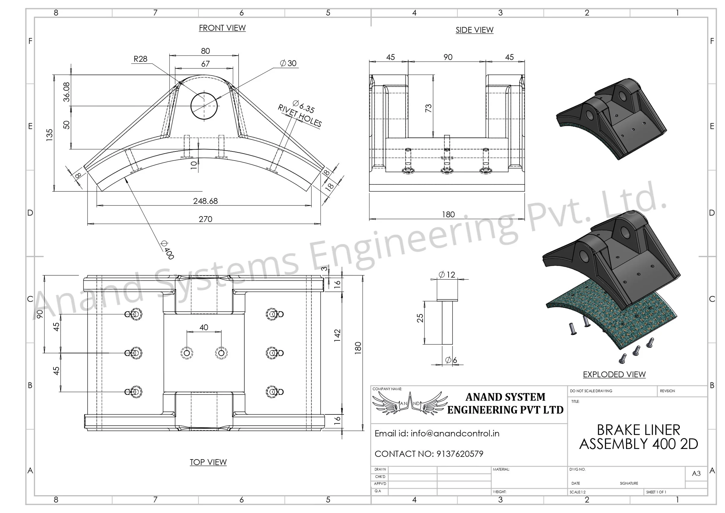 Accesories of pin joint busbar
