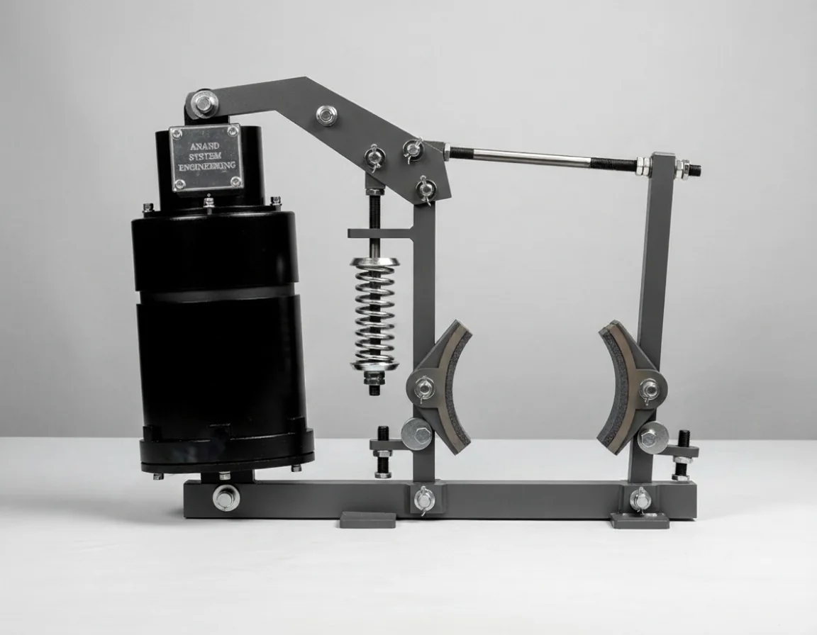 MDT 150-18 Mill Duty Thruster Brake 3D Model for 150mm drums