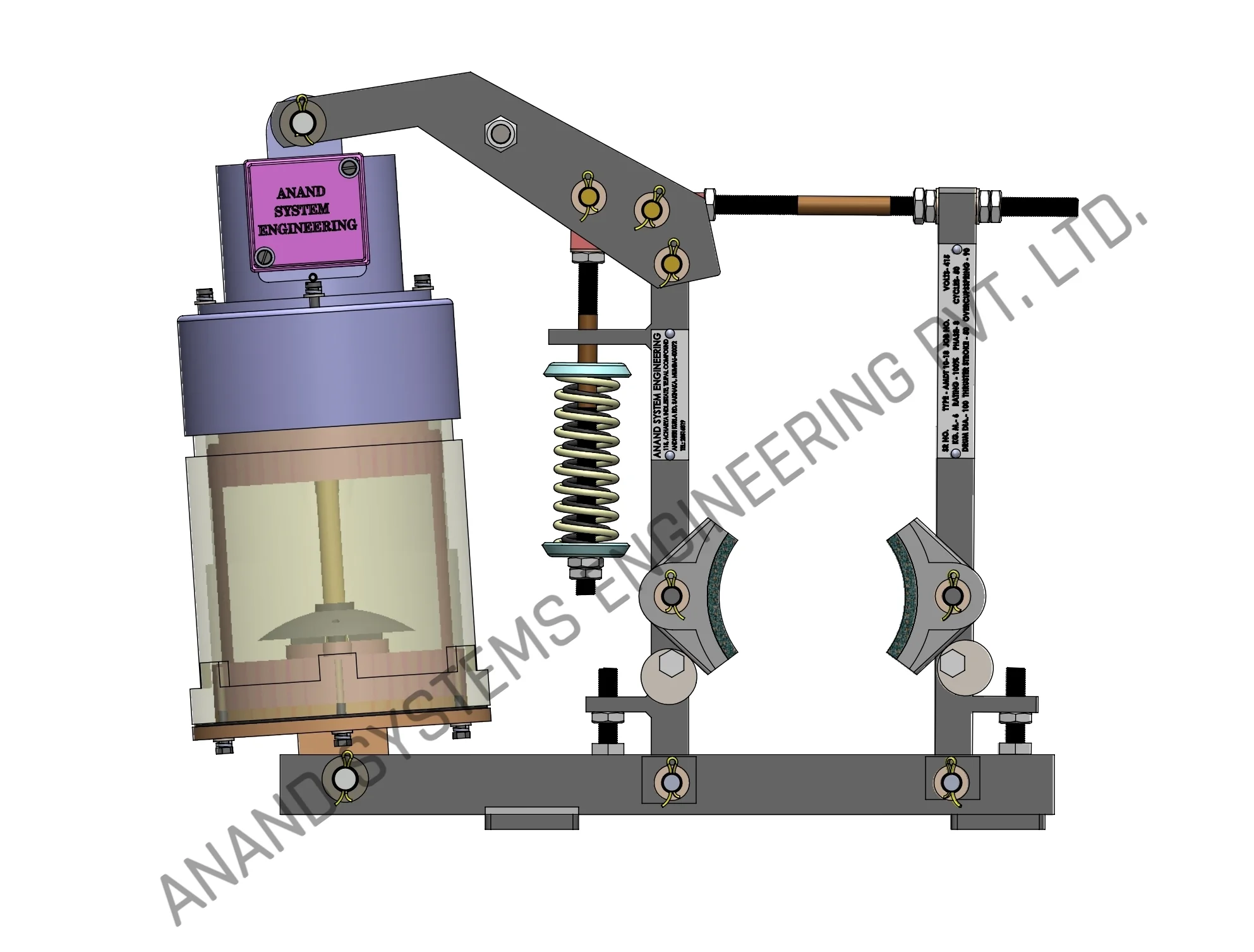 MDT 100-18 Mill Duty Thruster Brake 3D Model