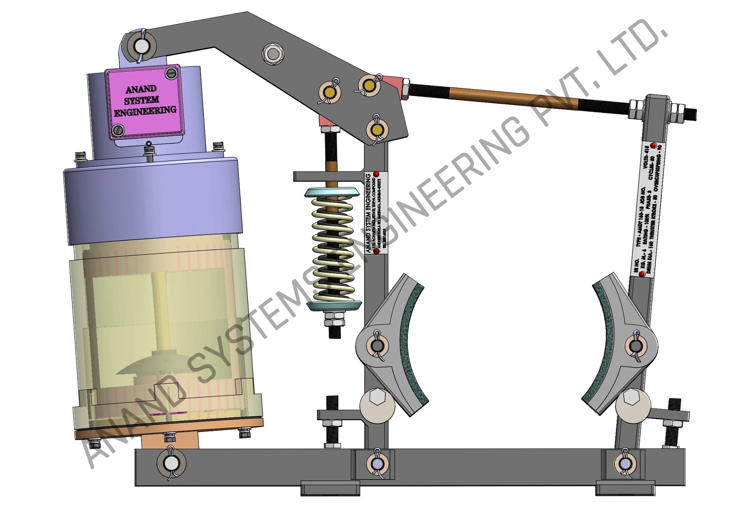 MDT 160-18 Mill Duty Thruster Brake