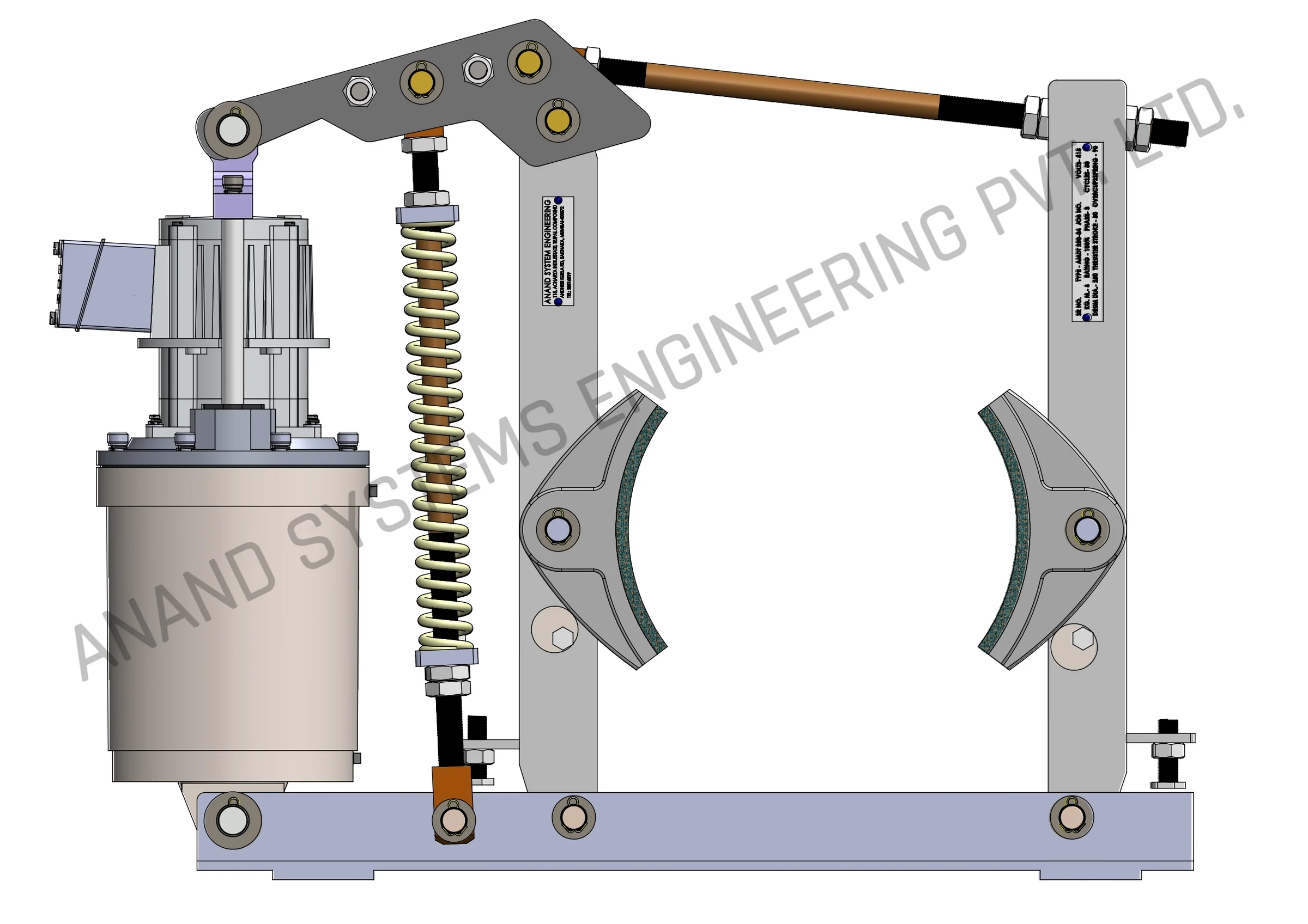 MDT 250-34 Mill Duty Thruster Brake 3D Model