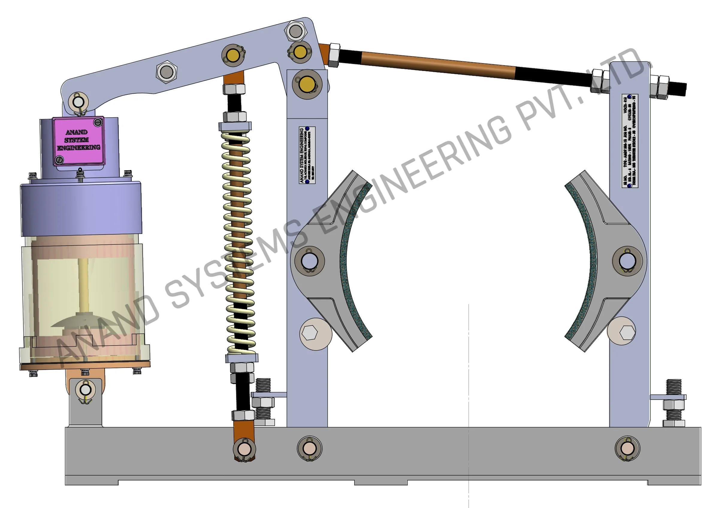 MDT 300-18 Mill Duty Thruster Brake 3D Model