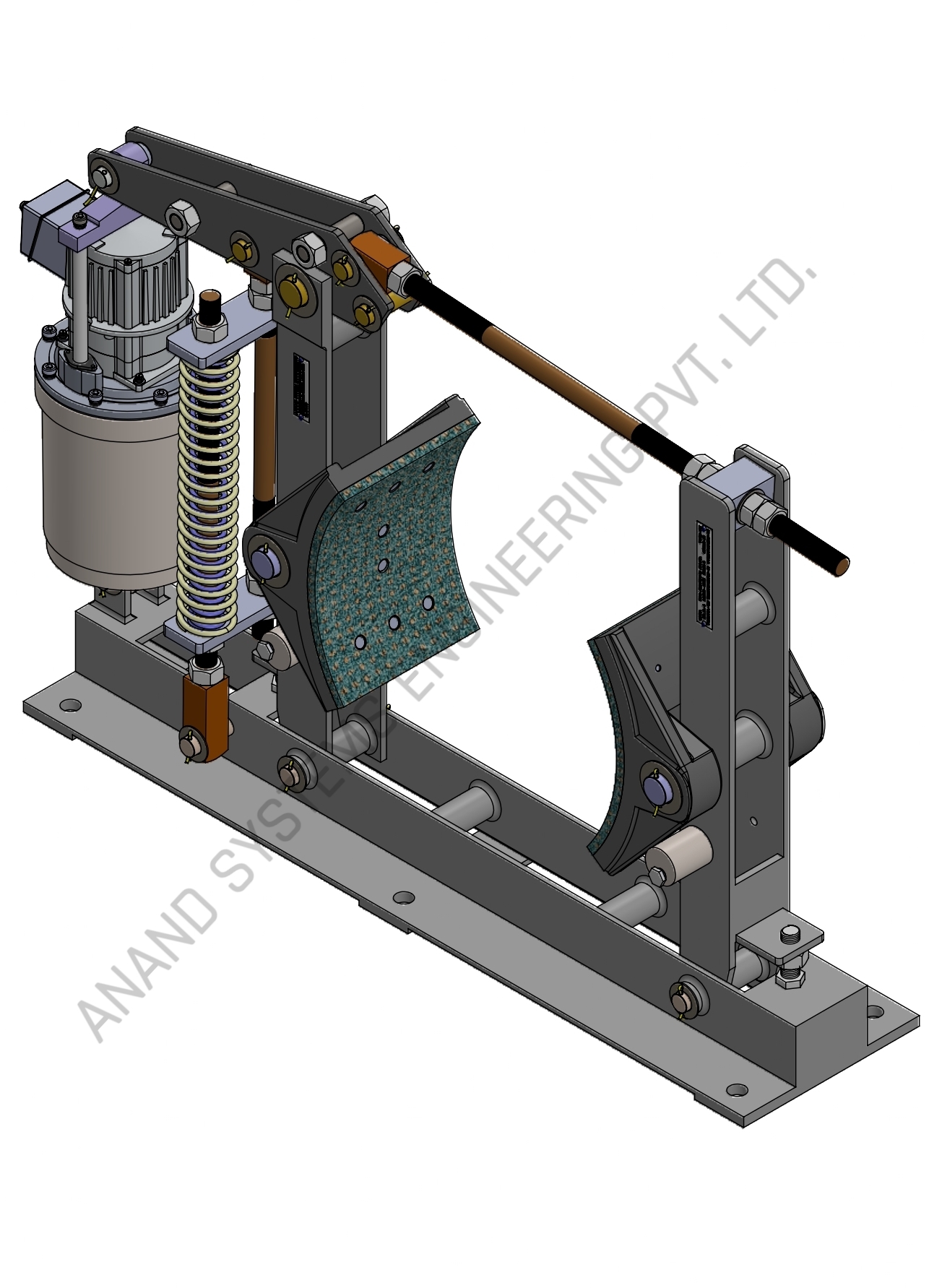 MDT 400-46 Mill Duty Thruster Brake 3D Model