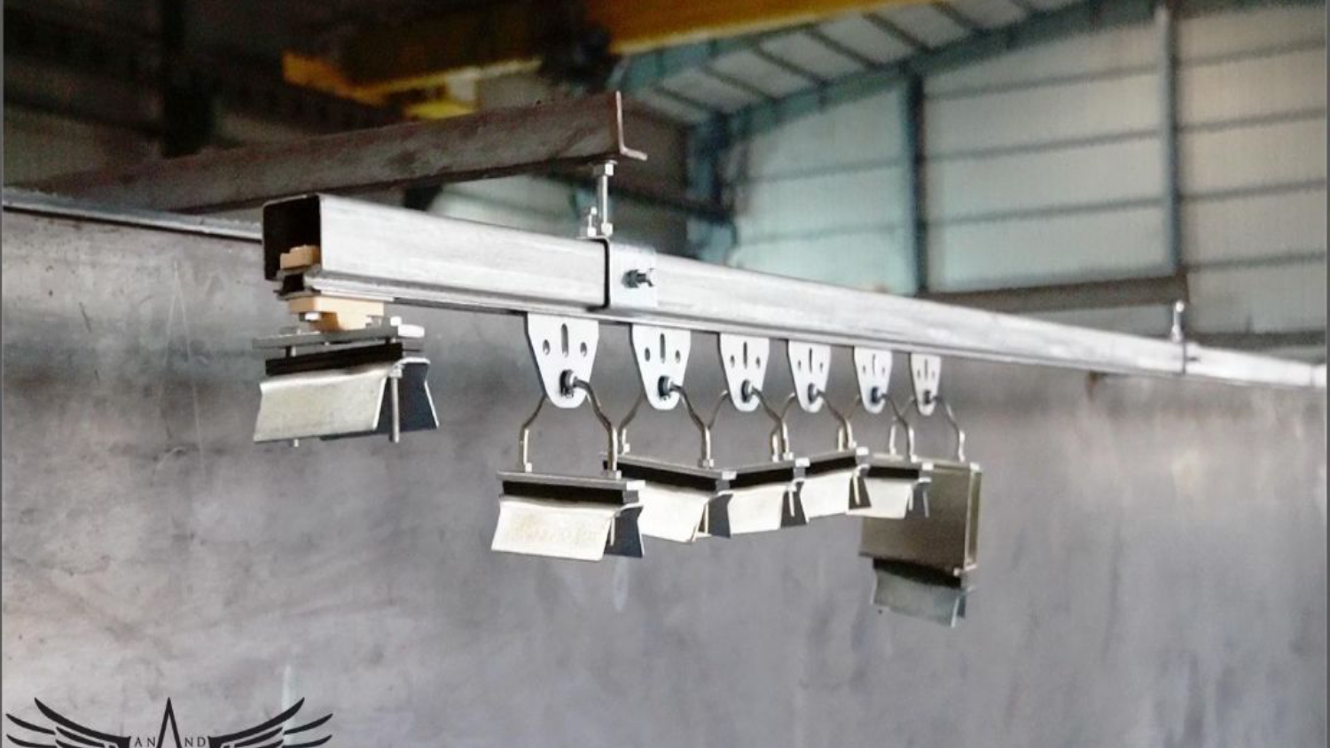 C-Rail Festoon System with trolleys and cables