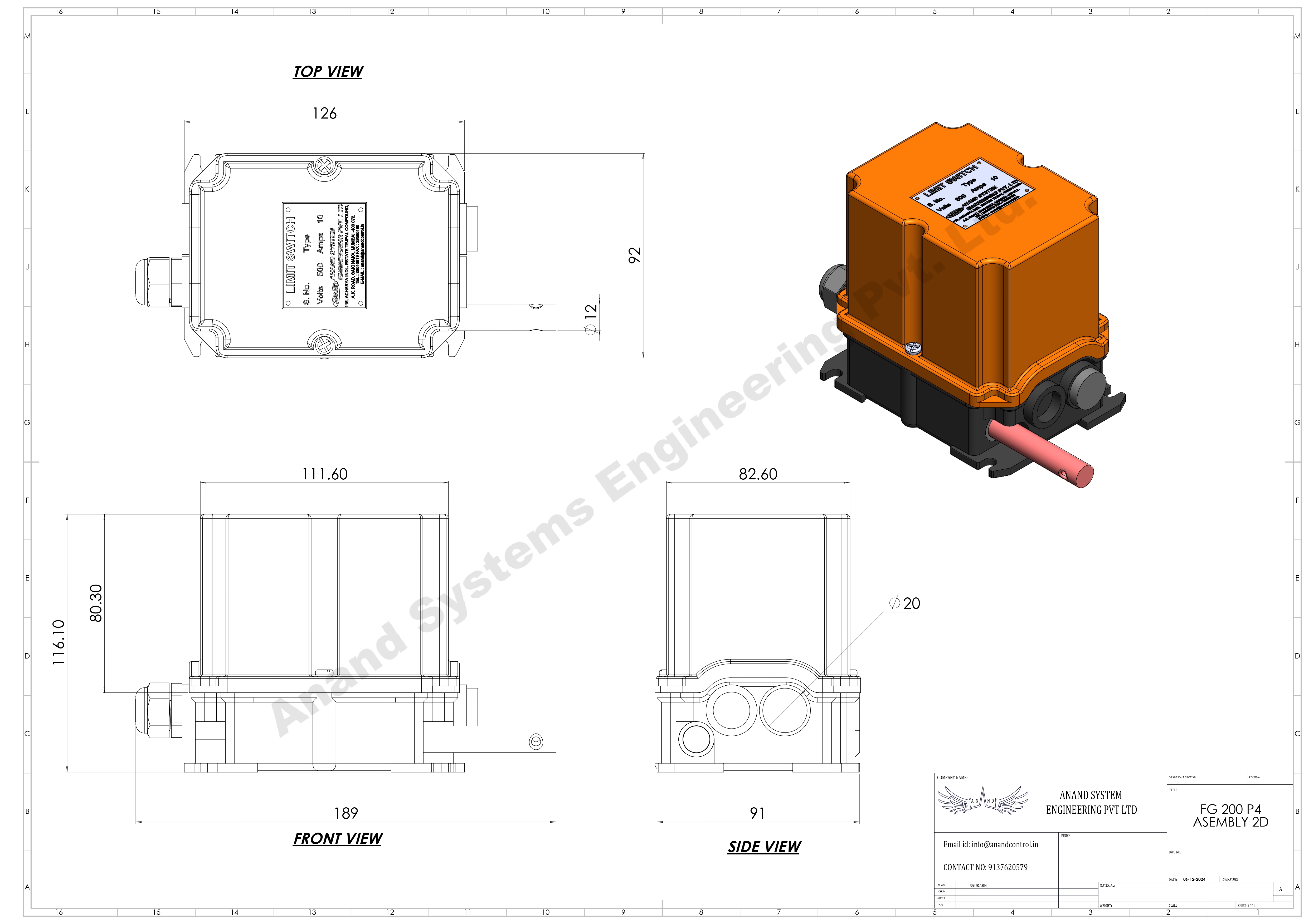 Lever Limit Switch Working Principle