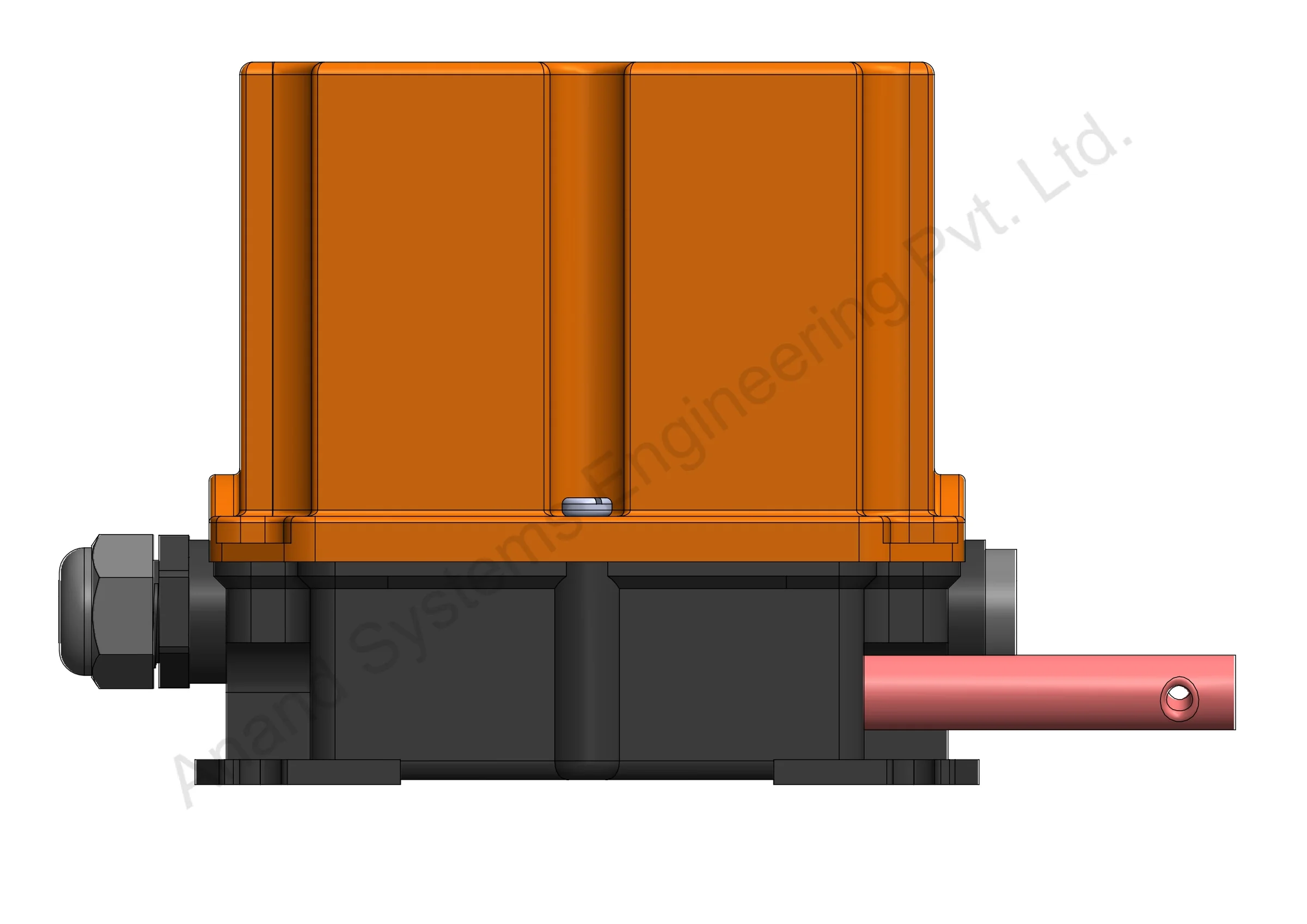 3D Model of the FG200P4 4-Contact Long-Travel Limit Switch