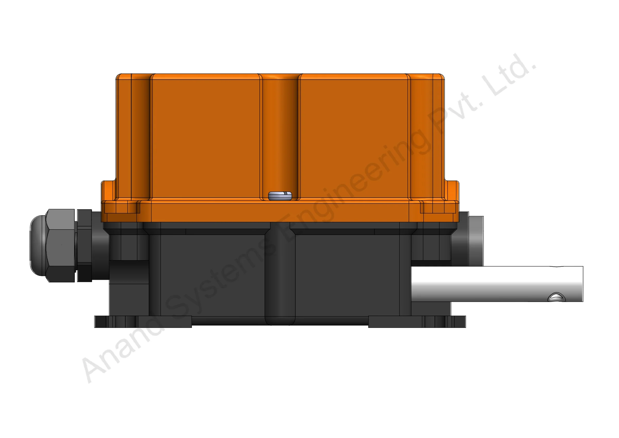 3D view of FG50P2 Rotary Geared Limit Switch by Anand Control
