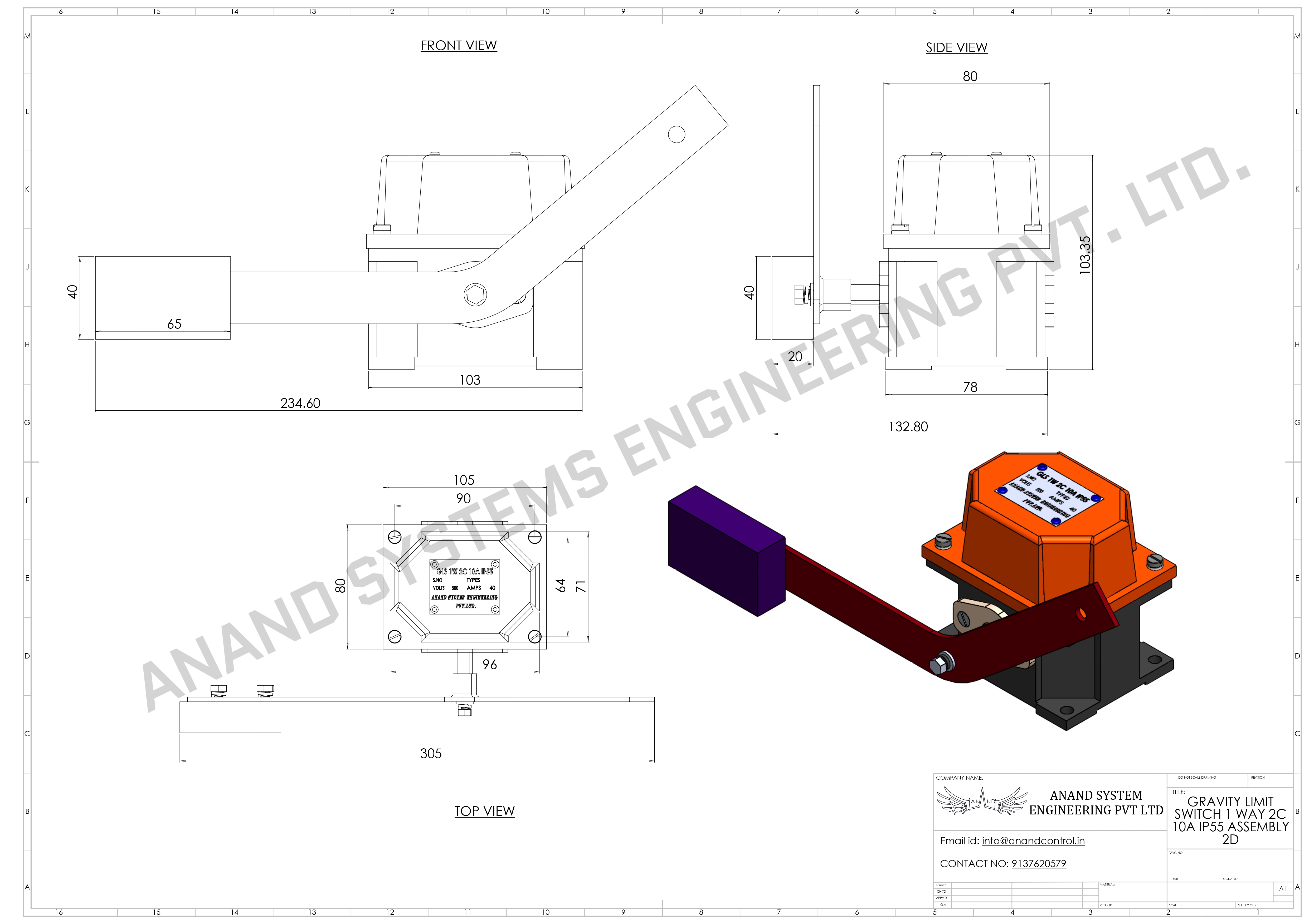 LEVER LIMIT SWITCH