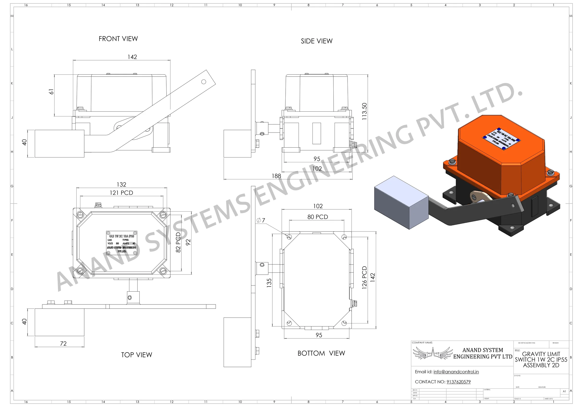 LEVER LIMIT SWITCH