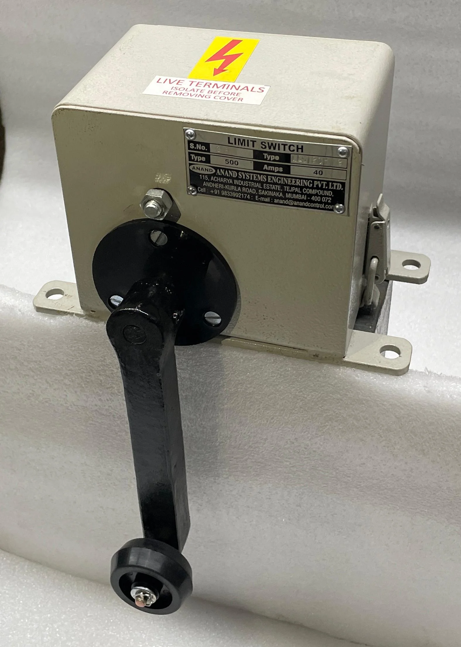 Lever-type Limit Switch for Crane Safety