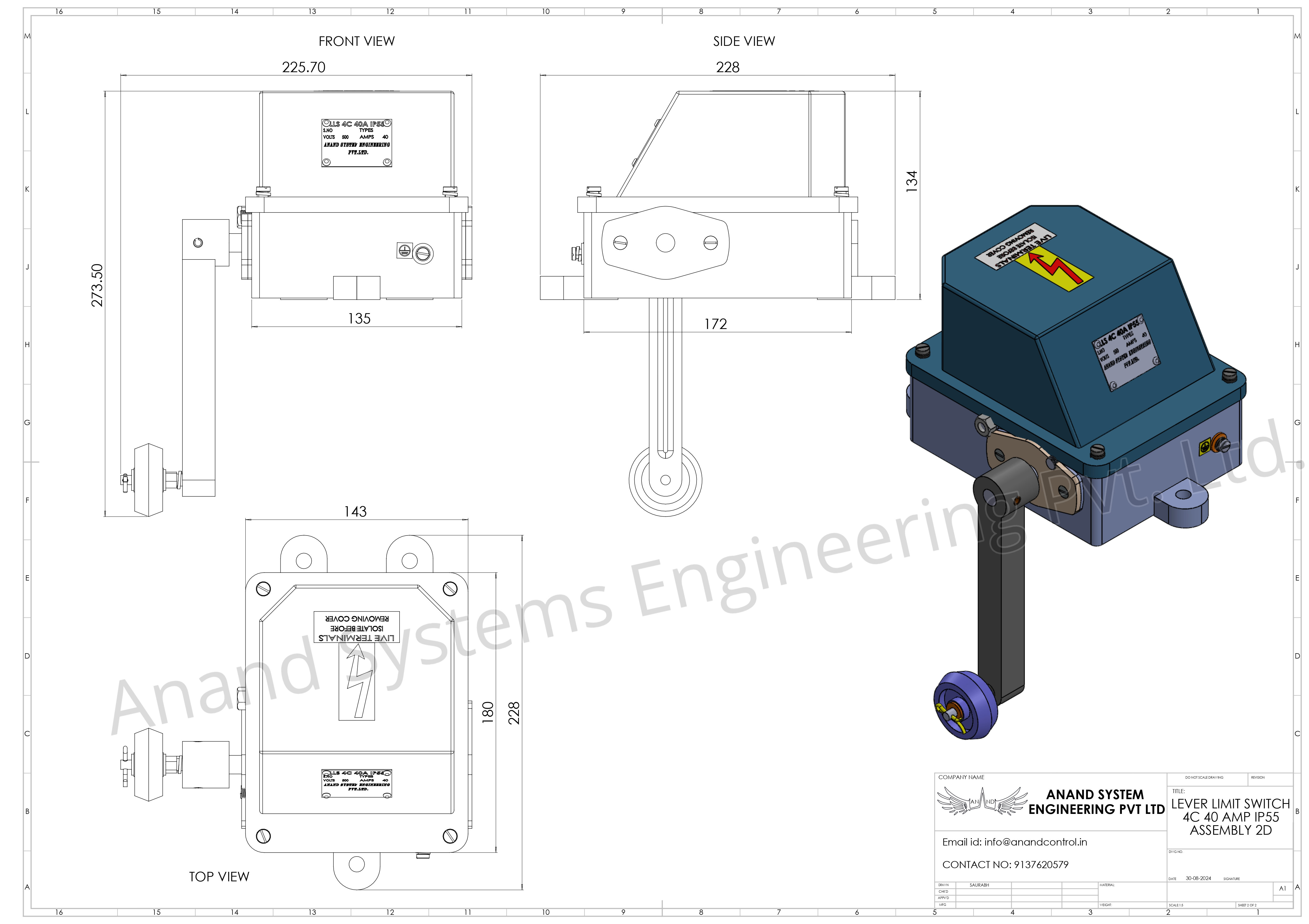 LEVER LIMIT SWITCH