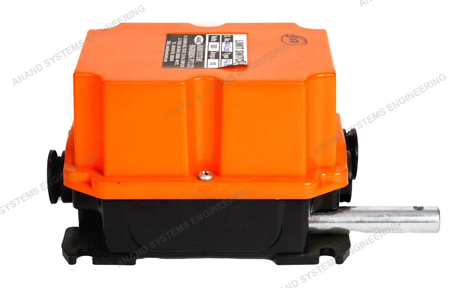 Anand FG series rotary geared limit switch showing the drive shaft
