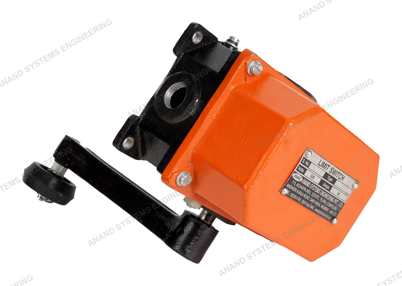 Anand lever limit switch LS/2/SH/2/55-10A showing the cable entry