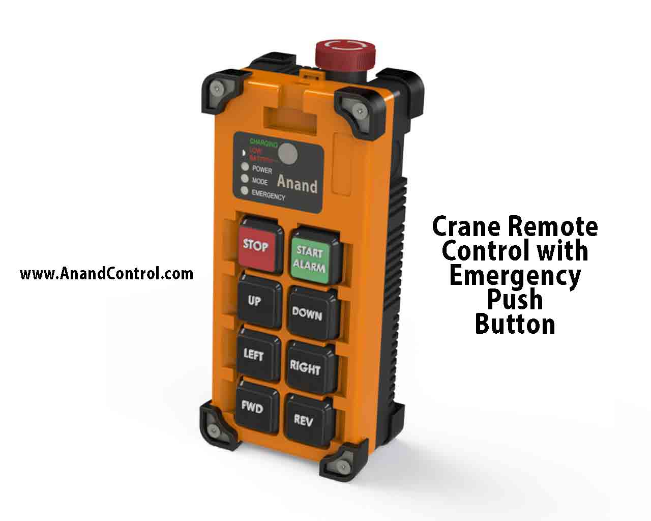 Emergency key activation disables all relays instantly.