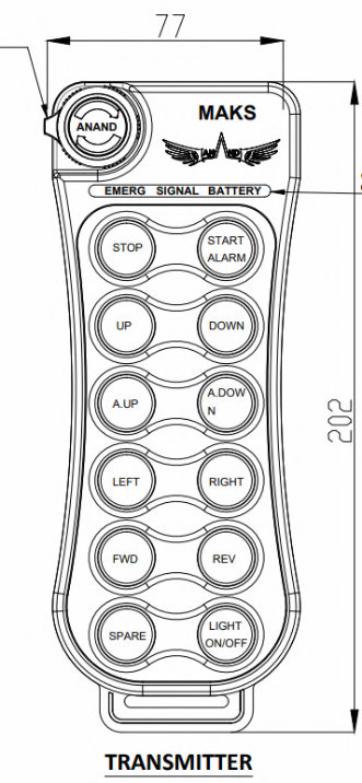 Design details of MAKS remote control