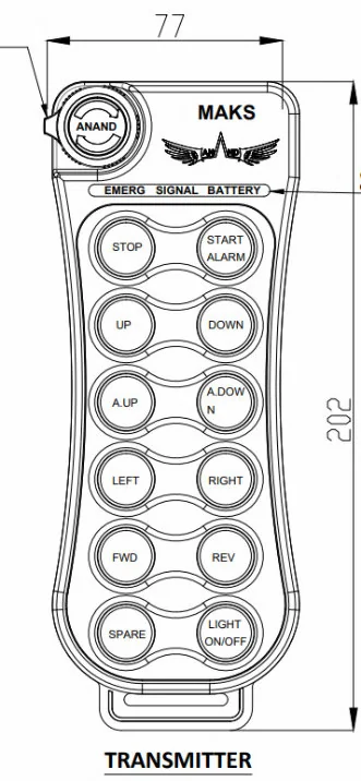 Design details of MAKS remote control