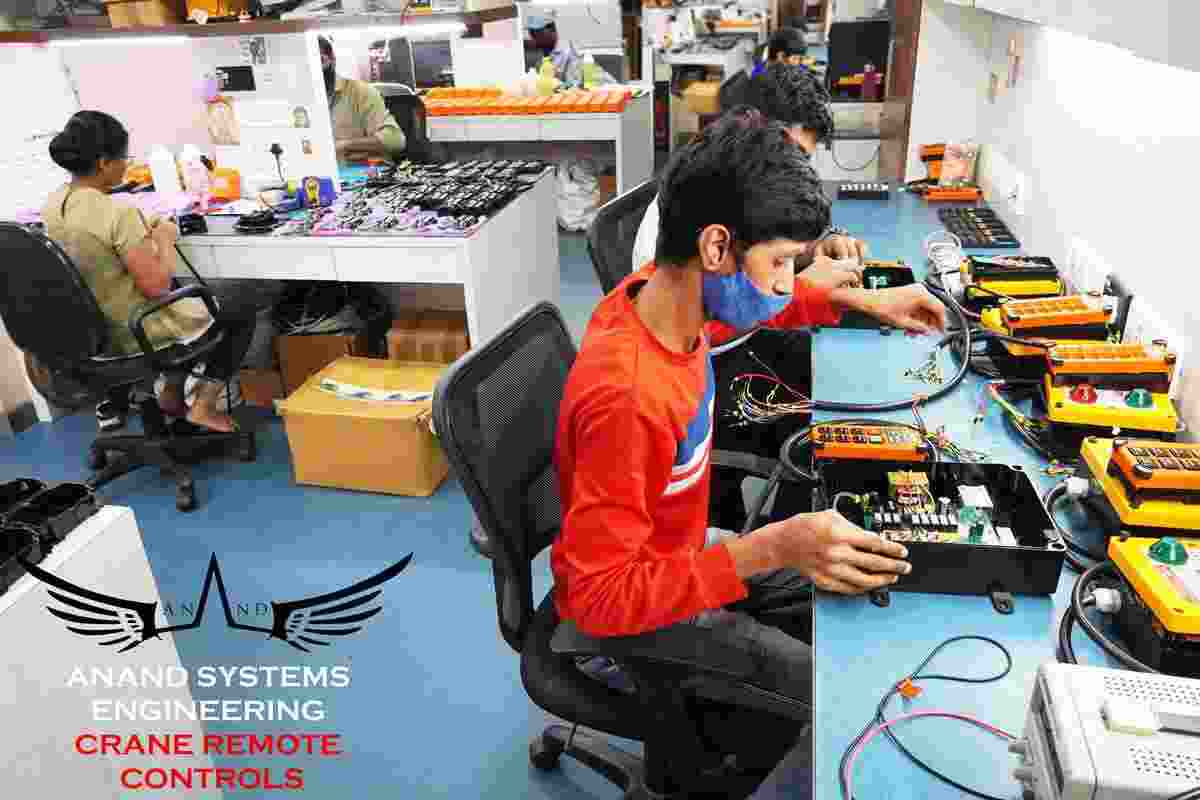 Various models of Anand Radio Remote Controls for cranes