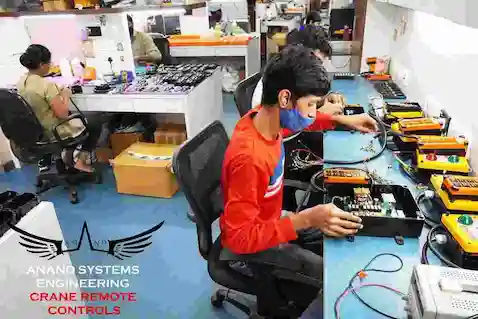 Various models of Anand Radio Remote Controls for cranes